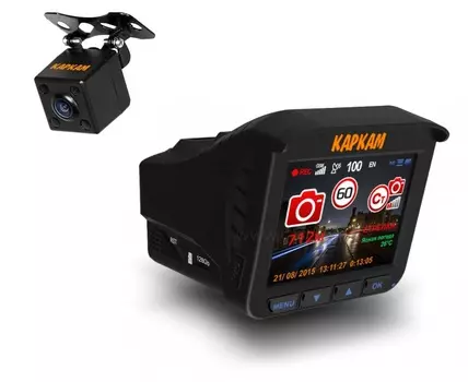Видеорегистратор с радар-детектором CARCAM COMBO 5S (+ Антисептик-спрей для рук в подарок!)