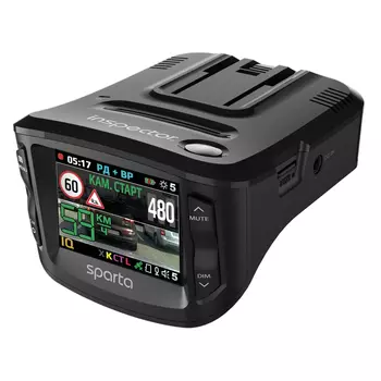 Видеорегистратор с радар-детектором Inspector Sparta (+ Антисептик-спрей для рук в подарок!)