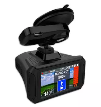 Видеорегистратор с радар-детектором Intego Hunter II, GPS (+ Антисептик-спрей для рук в подарок!)