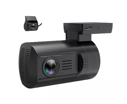 Видеорегистратор TrendVision Mini 2CH GPS PRO (+ Карта памяти microSD на 32 ГБ в подарок!)