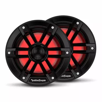 Влагозащищенные динамики 6.5" Rockford Fosgate M1-6B, LED, RMS 75Вт, чёрный (+ Антисептик-спрей для рук в подарок!)