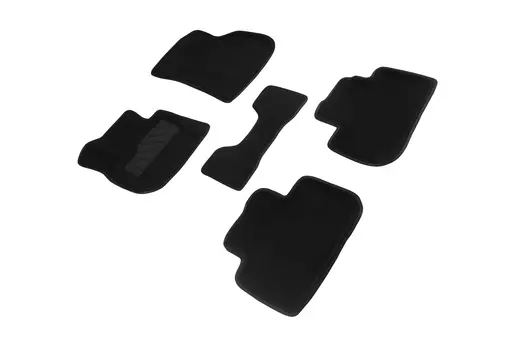 Ворсовые 3D коврики в салон Seintex для BMW X3 G-01 2017-н.в. / BMW X4 G-02 2018-н.в. (черные)