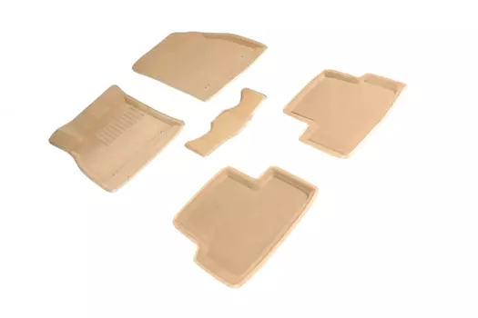 Ворсовые 3D коврики в салон Seintex для Chevrolet Cruze 2009-2015 / Opel Astra J 2010-2017 (бежевые)