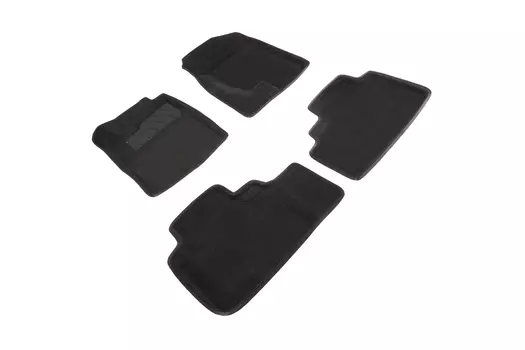 Ворсовые 3D коврики в салон Seintex для Haval F7/F7x 2019-н.в. (черные)