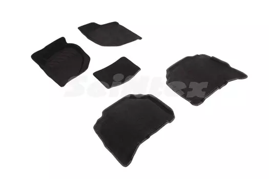 Ворсовые 3D коврики в салон Seintex для Haval H5 2020-н.в. (черные)