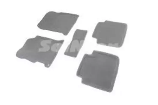 Ворсовые 3D коврики в салон Seintex для Honda Accord IX 2012-н.в. (серые)