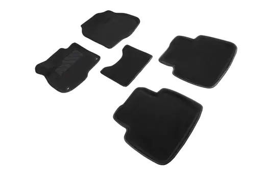 Ворсовые 3D коврики в салон Seintex для Honda CR-V V 2016-н.в. (черные)