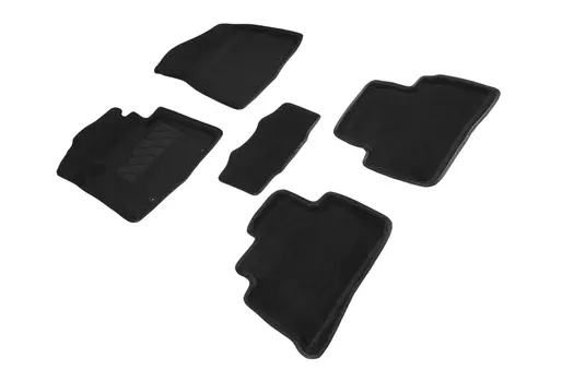 Ворсовые 3D коврики в салон Seintex для Hyundai Tucson III 2015-2018 (черные)