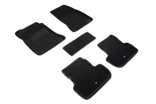 Ворсовые 3D коврики в салон Seintex для Infiniti Q30/QX30 2015-н.в. (черные)