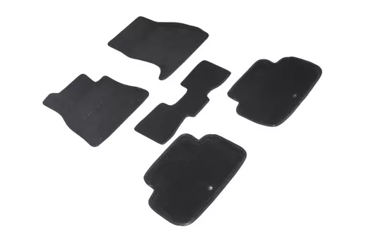 Ворсовые 3D коврики в салон Seintex для KIA Stinger 2017-н.в. (черные)