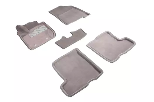 Ворсовые 3D коврики в салон Seintex для LADA X-Ray TOP Prestige 2016-н.в. (серые, 89212)