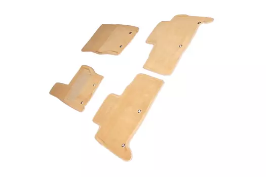 Ворсовые 3D коврики в салон Seintex для Land Rover Discovery V 2017-н.в. (бежевые, 89025)