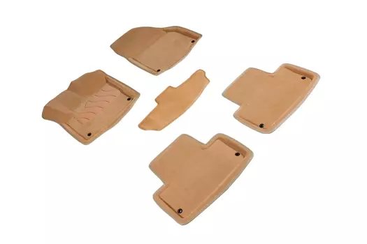 Ворсовые 3D коврики в салон Seintex для Land Rover Range Rover Evoque 2011-2017 (бежевые)