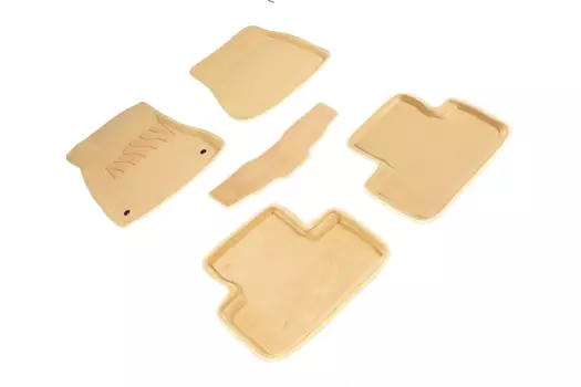 Ворсовые 3D коврики в салон Seintex для Lexus IS II 2008-2013 (бежевые)