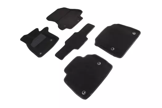 Ворсовые 3D коврики в салон Seintex для Lexus LS500 V 4WD 2017-н.в. (черные, 92307)