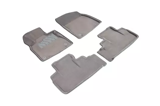 Ворсовые 3D коврики в салон Seintex для Lexus RX IV 2015-н.в. (серые)