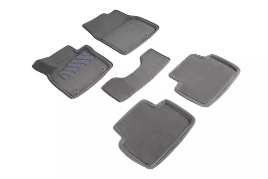 Ворсовые 3D коврики в салон Seintex для MAZDA 3 19` (серые)