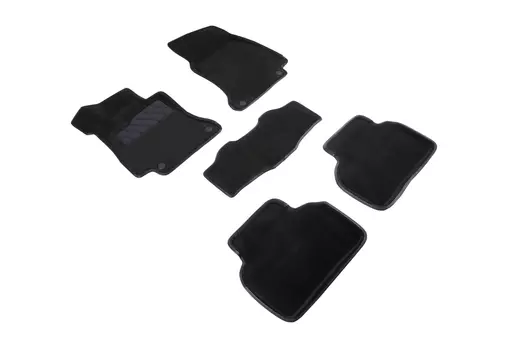 Ворсовые 3D коврики в салон Seintex для Mercedes-Benz E-Class W213 2016-н.в. (черные)