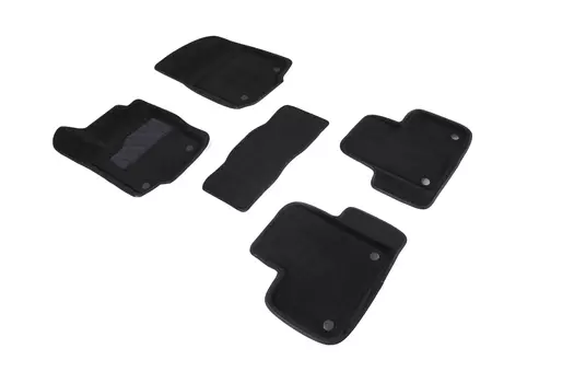 Ворсовые 3D коврики в салон Seintex для Mercedes-Benz GLE Coupe C292 2015-н.в. (черные)