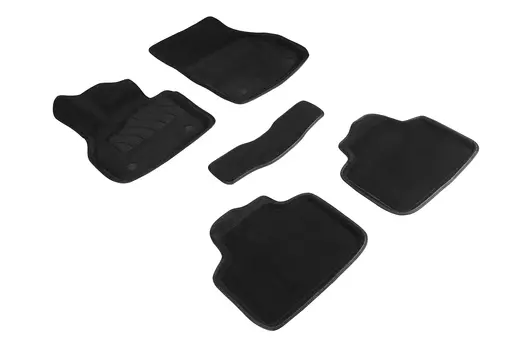 Ворсовые 3D коврики в салон Seintex для MINI Countryman II 2016-н.в. (черные)