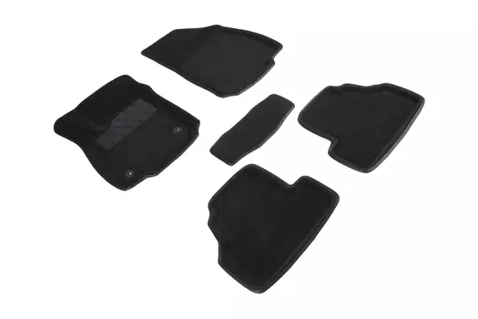 Ворсовые 3D коврики в салон Seintex для Opel Mokka 2012-н.в. (черные)