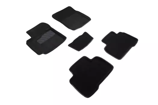 Ворсовые 3D коврики в салон Seintex для Suzuki Grand Vitara III (5 dr) 2005-н.в. (черные)