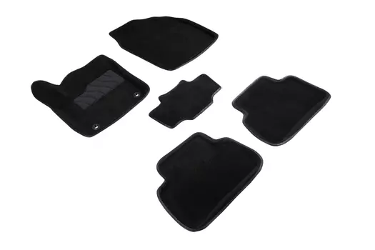 Ворсовые 3D коврики в салон Seintex для Toyota C-HR R1 2019-н.в. (черные)