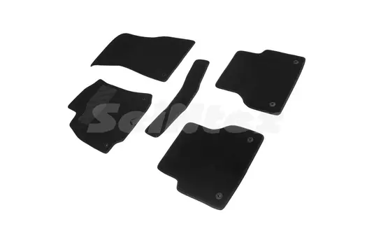 Ворсовые LUX коврики в салон Seintex для Audi А7 2010-2018 (черные, 88667)