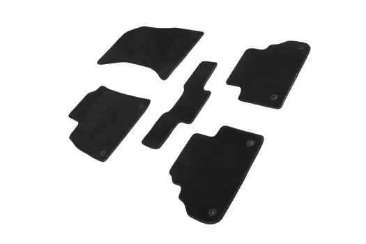 Ворсовые LUX коврики в салон Seintex для Audi Q5 II 2016-н.в. (черные, 90205)