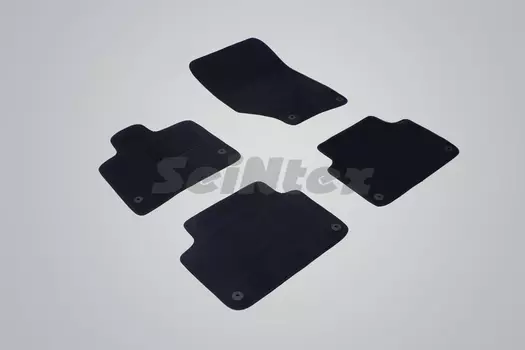 Ворсовые LUX коврики в салон Seintex для Audi Q7 II 2015-2019 (черные, 88485)