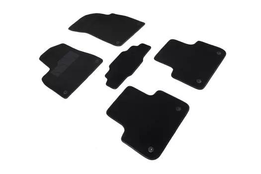 Ворсовые LUX коврики в салон Seintex для Audi Q8 2018-н.в. (черные, 91279)