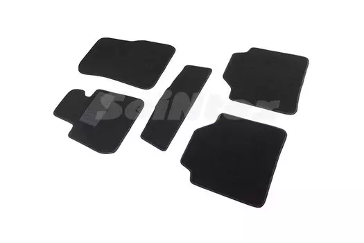 Ворсовые LUX коврики в салон Seintex для BMW 3-Ser F-30 Xdrive 2011-2017 (черные, 88374)