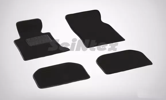 Ворсовые LUX коврики в салон Seintex для BMW 7 Ser E-38 1994-2001 (черные, 83134)