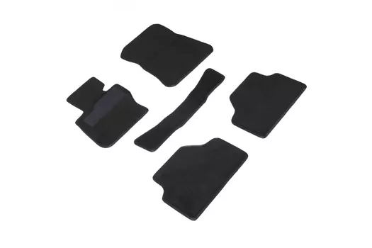 Ворсовые LUX коврики в салон Seintex для BMW X1 E-84 2 wd 2009-2015 (черные, 90222)