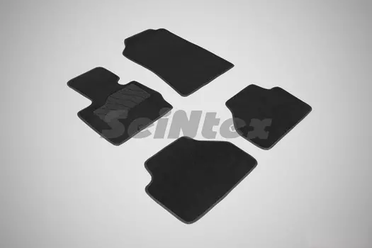 Ворсовые LUX коврики в салон Seintex для BMW X-3 F-25 2010-2017 (черные, 85229)