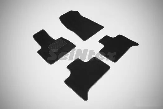 Ворсовые LUX коврики в салон Seintex для BMW X-5 E-53 2000-2006 (черные, 82430)