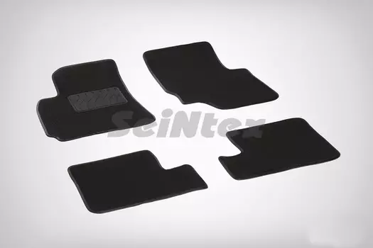 Ворсовые LUX коврики в салон Seintex для Chery Tiggo (T11) 2006-2014 (черные, 82372)