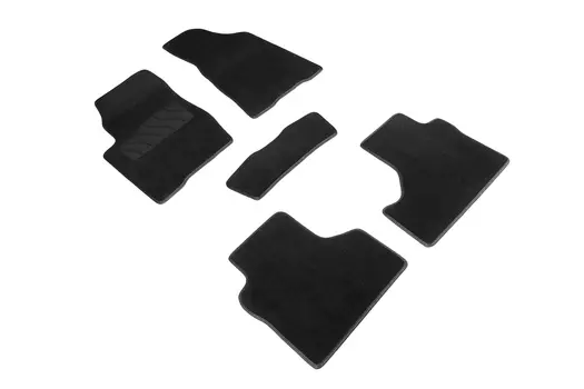 Ворсовые LUX коврики в салон Seintex для Chevrolet NIVA 2002-2020 / Lada Niva Travel 2020-н.в. (черные, 96196)