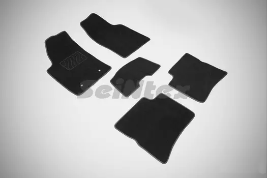 Ворсовые LUX коврики в салон Seintex для Dongfeng H30 Cross 2014-н.в. (черные, 85555)