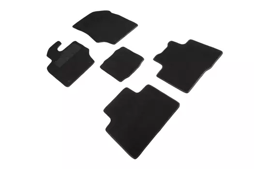 Ворсовые LUX коврики в салон Seintex для Geely Atlas 2016-н.в. (черные, 92700)