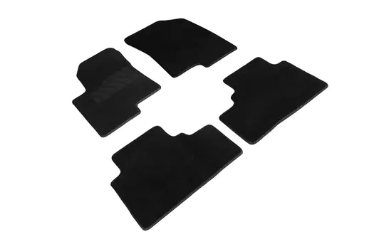 Ворсовые LUX коврики в салон Seintex для Haval Jolion 2020-н.в. (черные, 96198)
