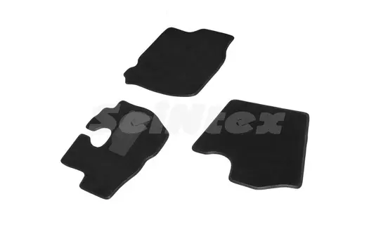 Ворсовые LUX коврики в салон Seintex для Hyundai Porter I 2005-н.в. (черные, 89613)