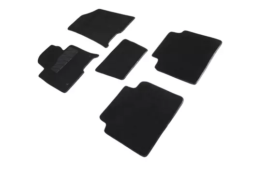 Ворсовые LUX коврики в салон Seintex для Hyundai Sonata VII (LF) 2014-2019 / KIA OPTIMA IV 2016-2020 (черные, 89153)