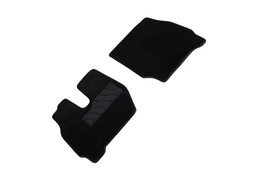 Ворсовые LUX коврики в салон Seintex для Iveco Stralis 1997-н.в. (черные, 92963)