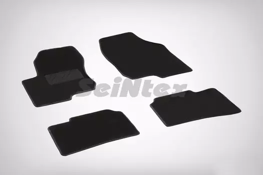 Ворсовые LUX коврики в салон Seintex для KIA Magentis II (MG) 2006-2010 (черные, 83157)