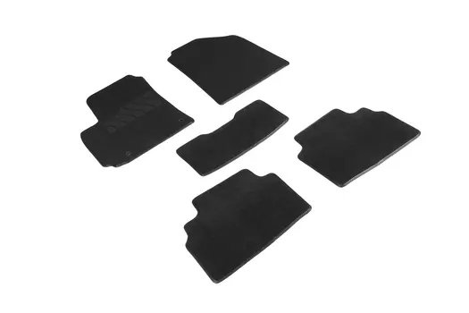 Ворсовые LUX коврики в салон Seintex для KIA Seltos 2019-н.в. (черные, 94646)