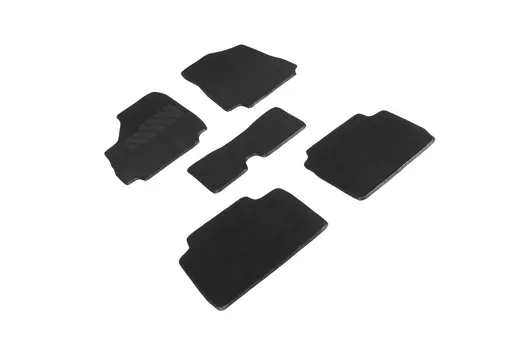 Ворсовые LUX коврики в салон Seintex для Lada Niva 2121 (4*4) 2019-н.в. (черные, 94647)