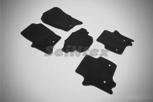 Ворсовые LUX коврики в салон Seintex для Land Rover Discovery IV 2009-2016 (черные, 85823)