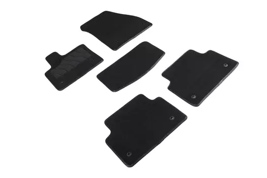 Ворсовые LUX коврики в салон Seintex для Land Rover Evoque II 2018-н.в. (черные, 92707)