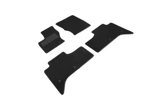 Ворсовые LUX коврики в салон Seintex для Land Rover Range Rover IV рестайлинг 2017-н.в. (черные, 92708)